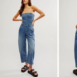 Free people We The Free Je Suis Pret Barrel Jumpsuit